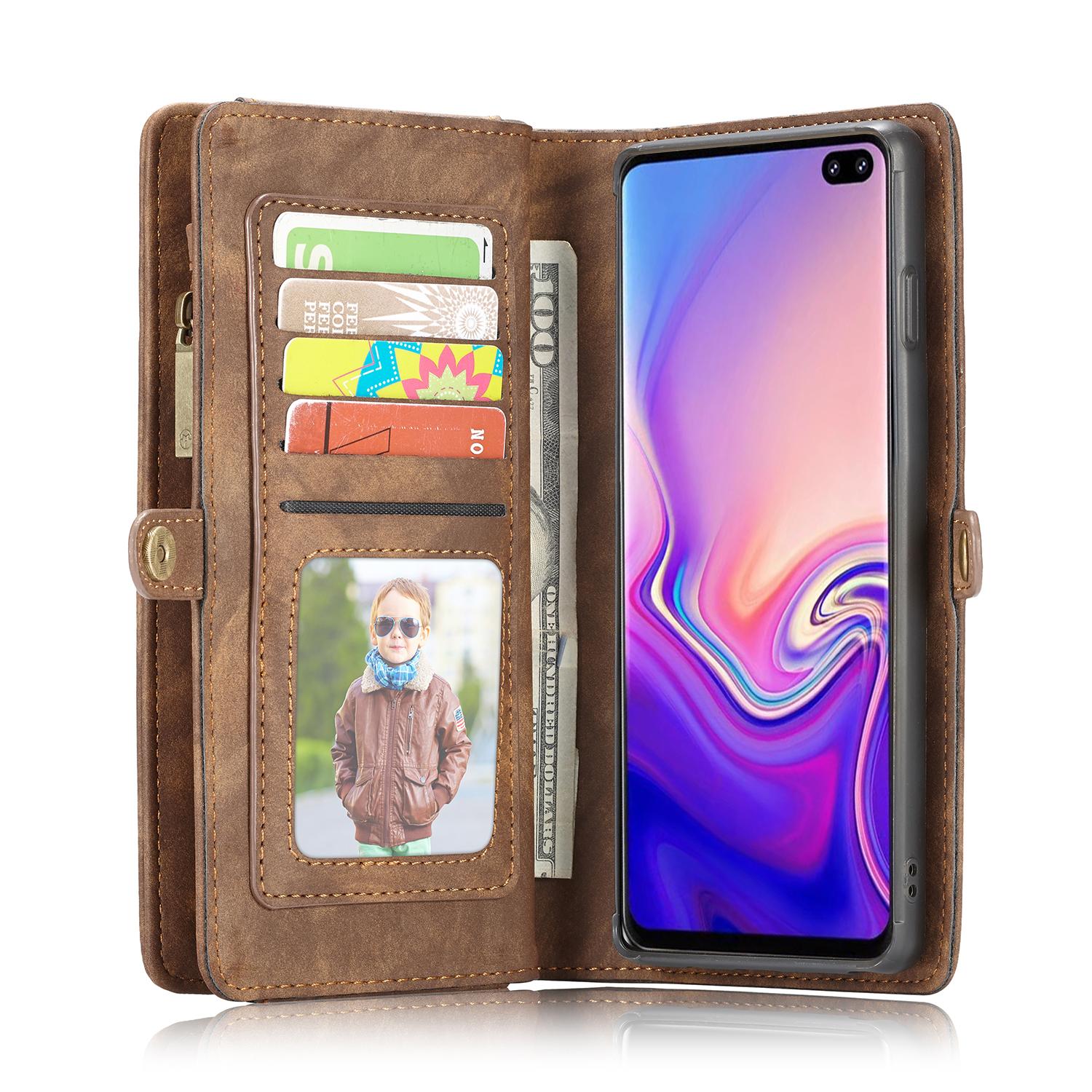 Samsung Galaxy S10 Plus Multi-slot Wallet Case Brown