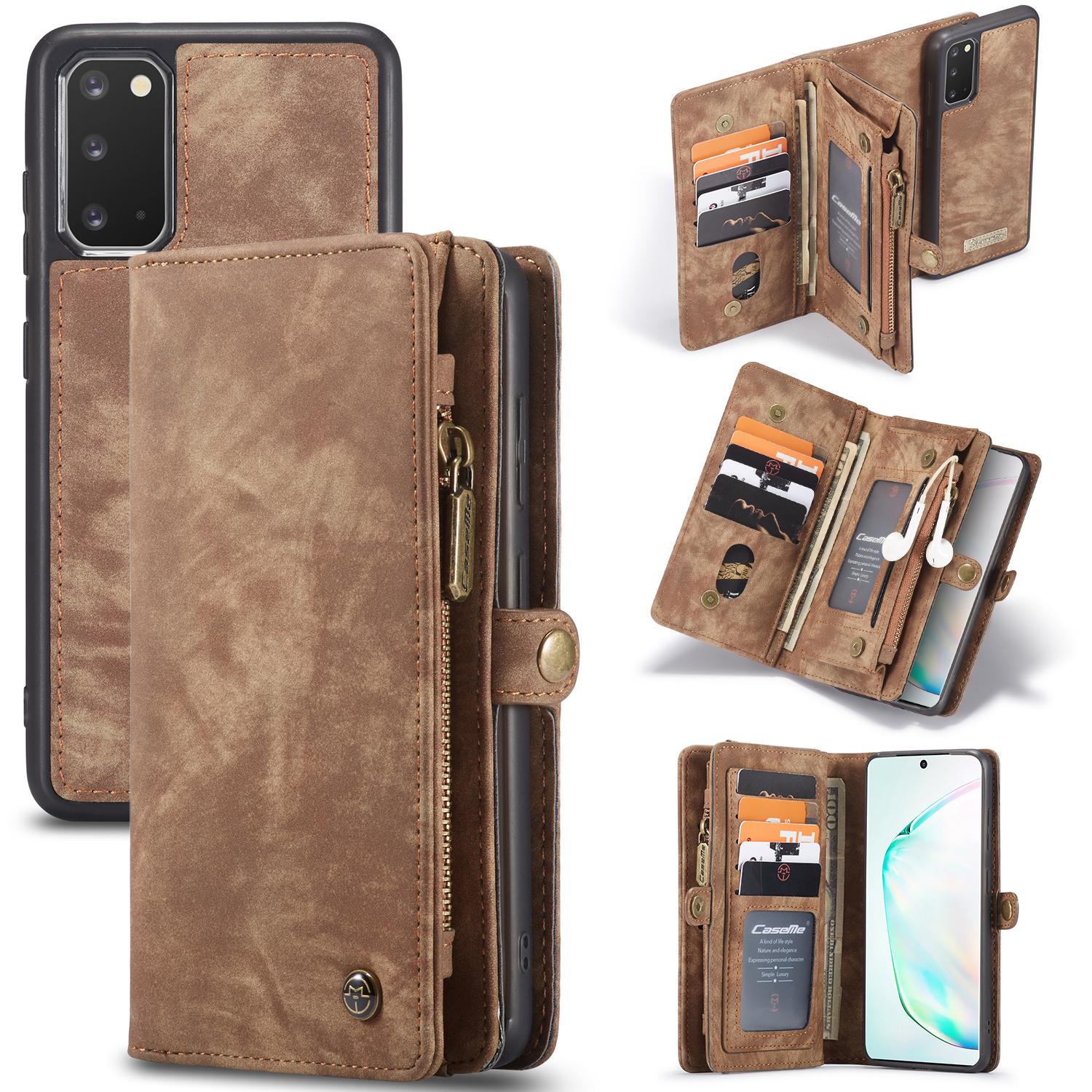 Samsung Galaxy S20 Multi-slot Wallet Case Brown