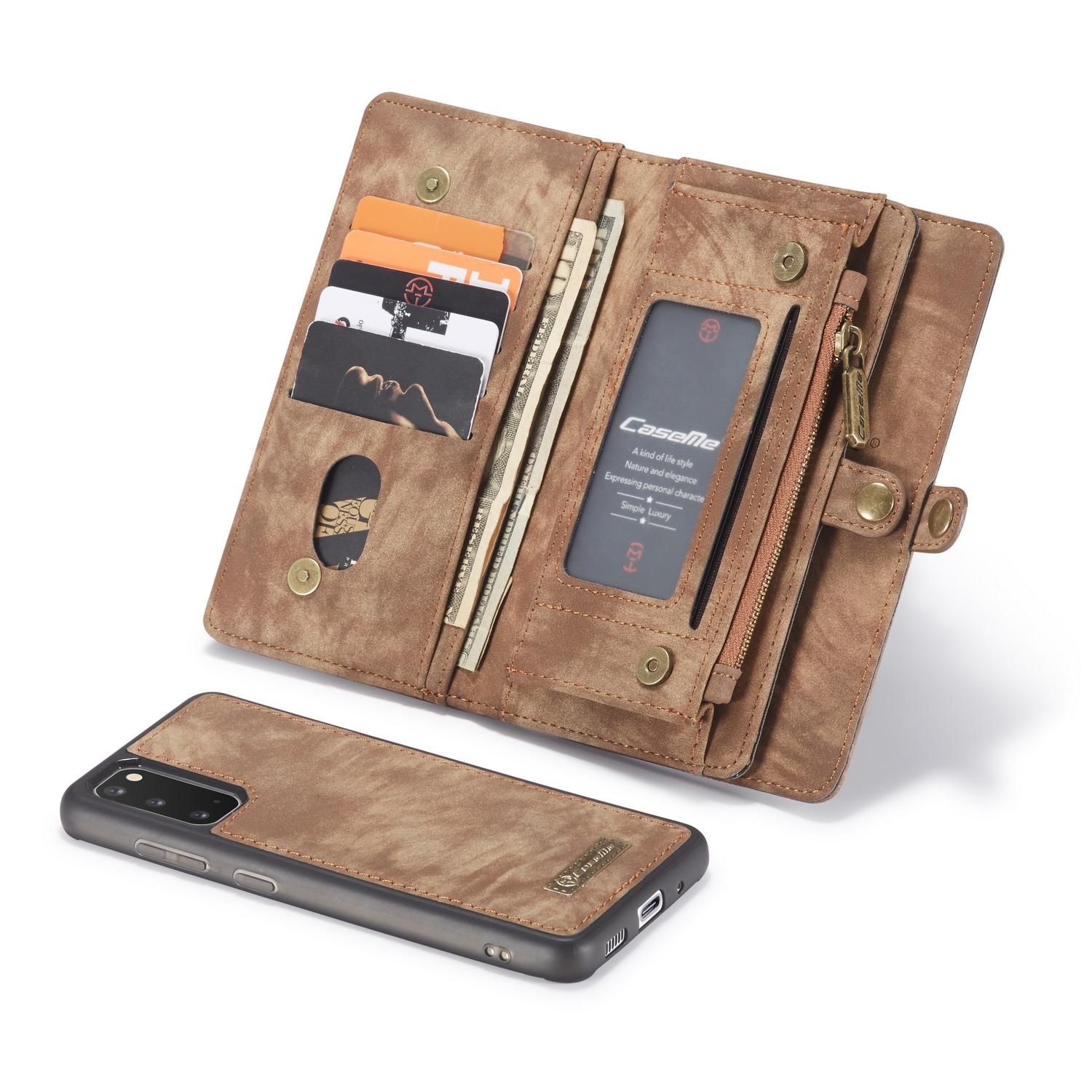 Samsung Galaxy S20 Multi-slot Wallet Case Brown