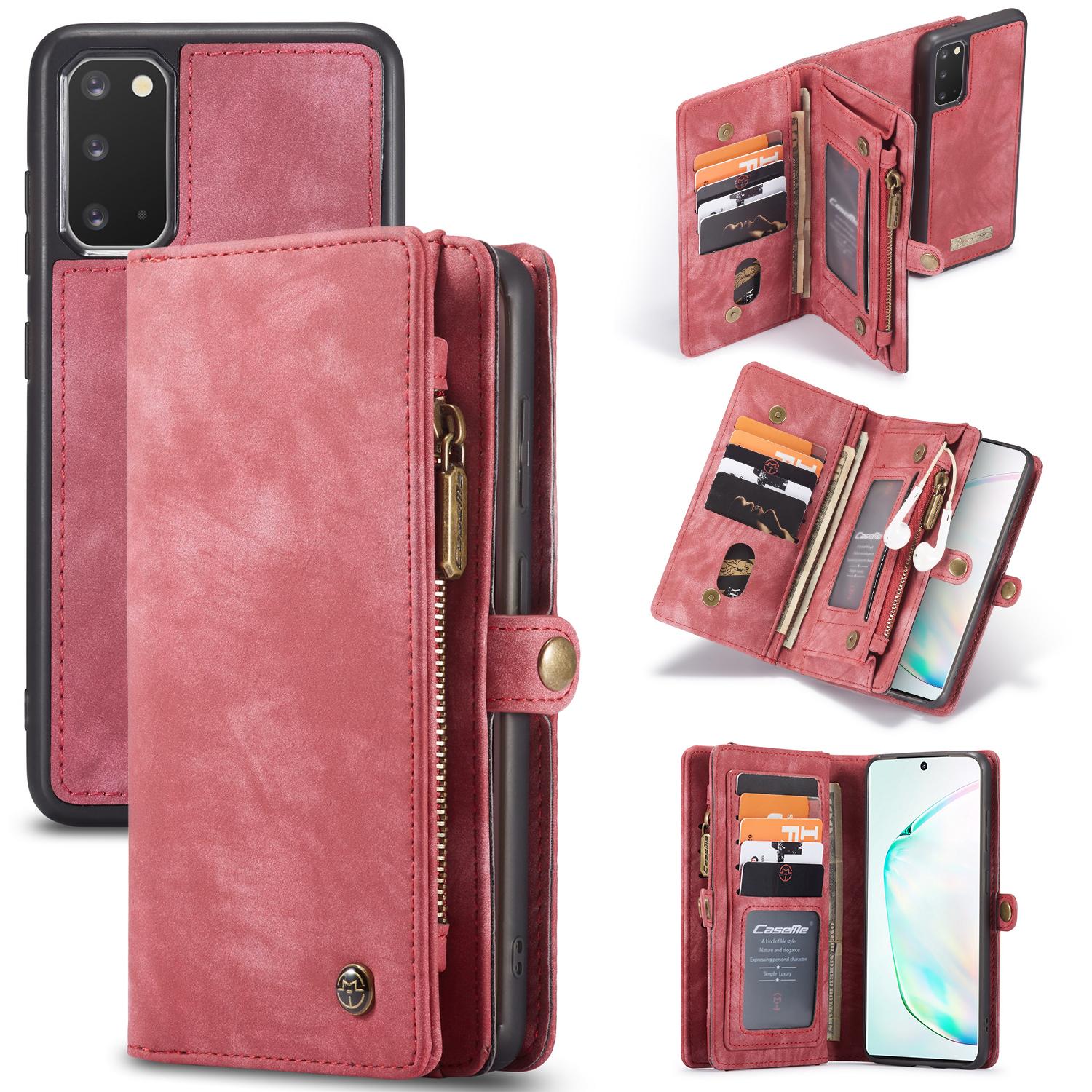 Samsung Galaxy S20 Multi-slot Wallet Case Red