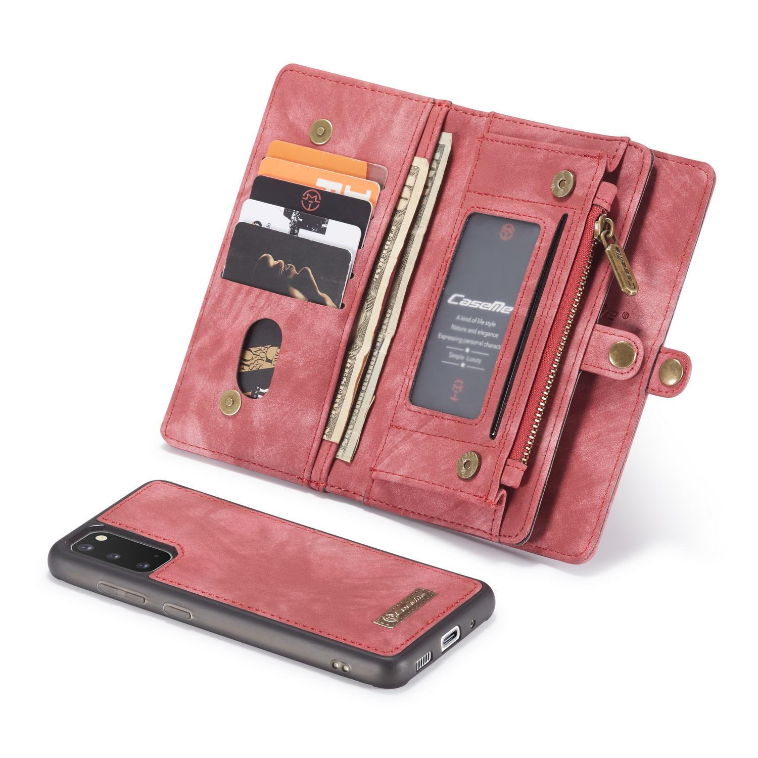 Samsung Galaxy S20 Multi-slot Wallet Case Red