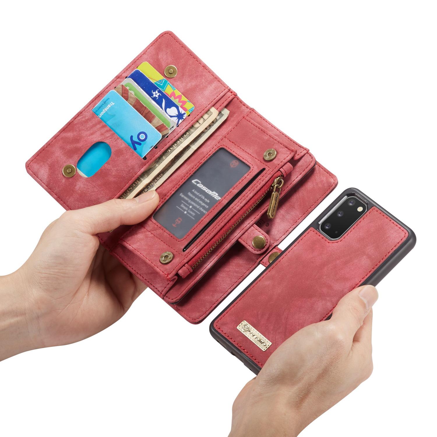 Samsung Galaxy S20 Multi-slot Wallet Case Red