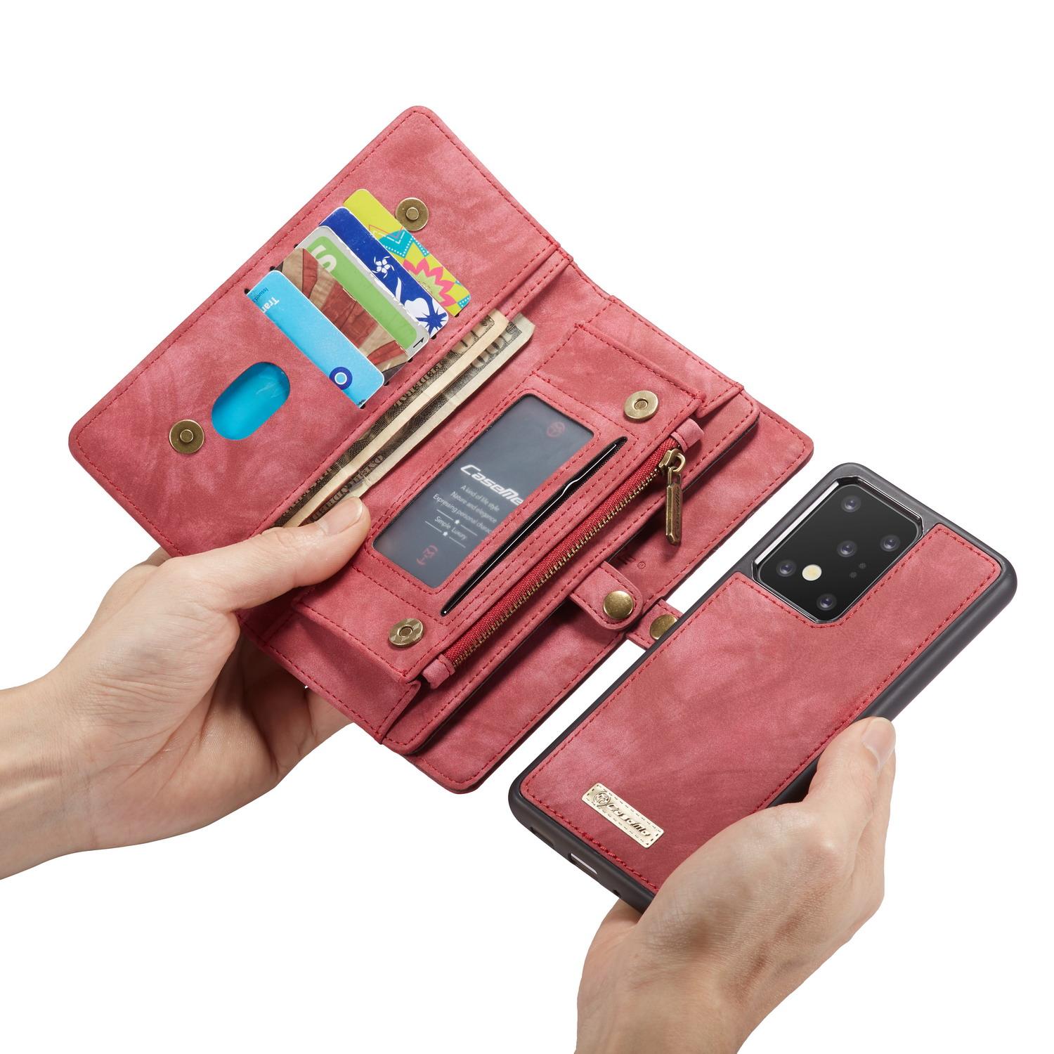 Samsung Galaxy S20 Ultra Multi-slot Wallet Case Red