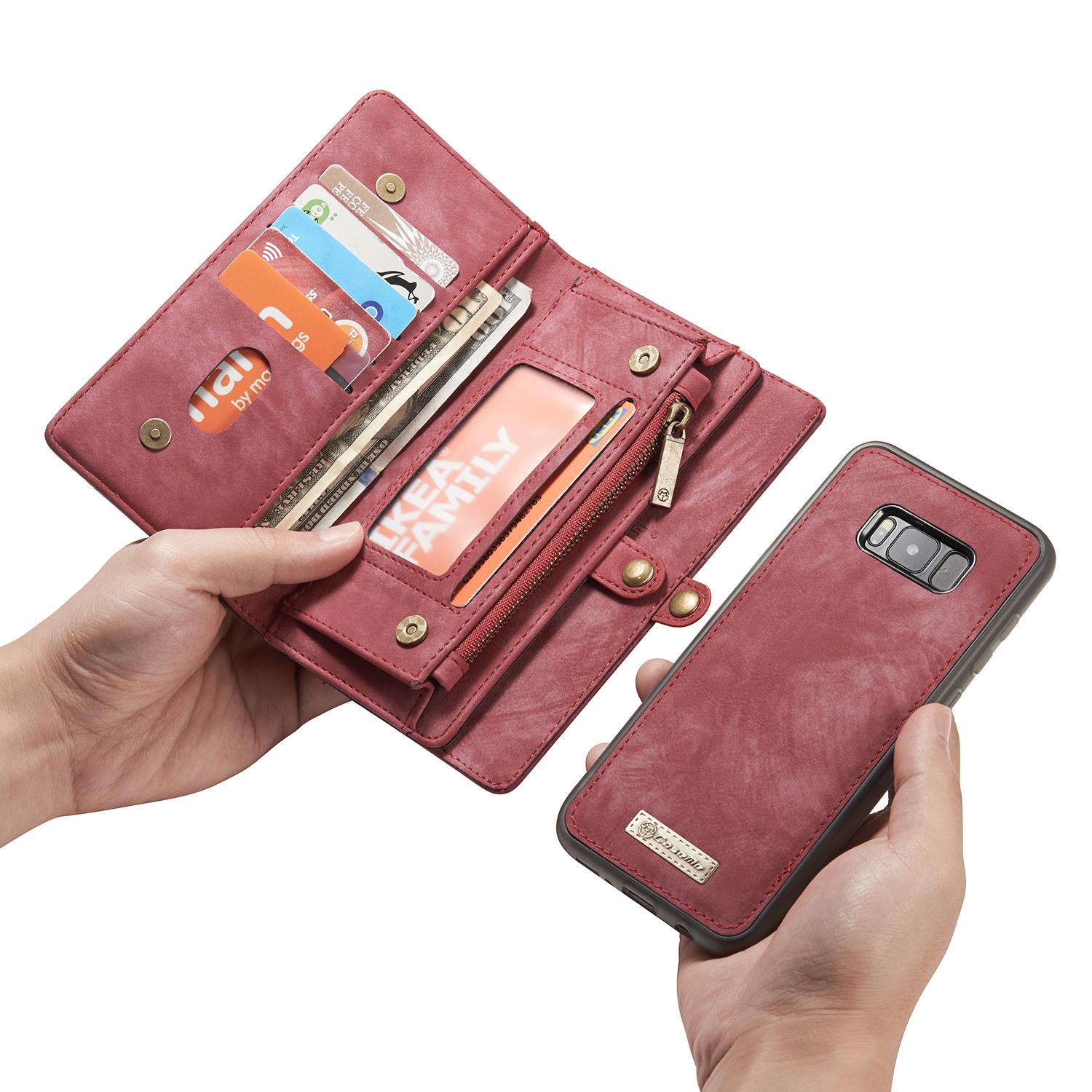 Samsung Galaxy S8 Plus Multi-slot Wallet Case Red