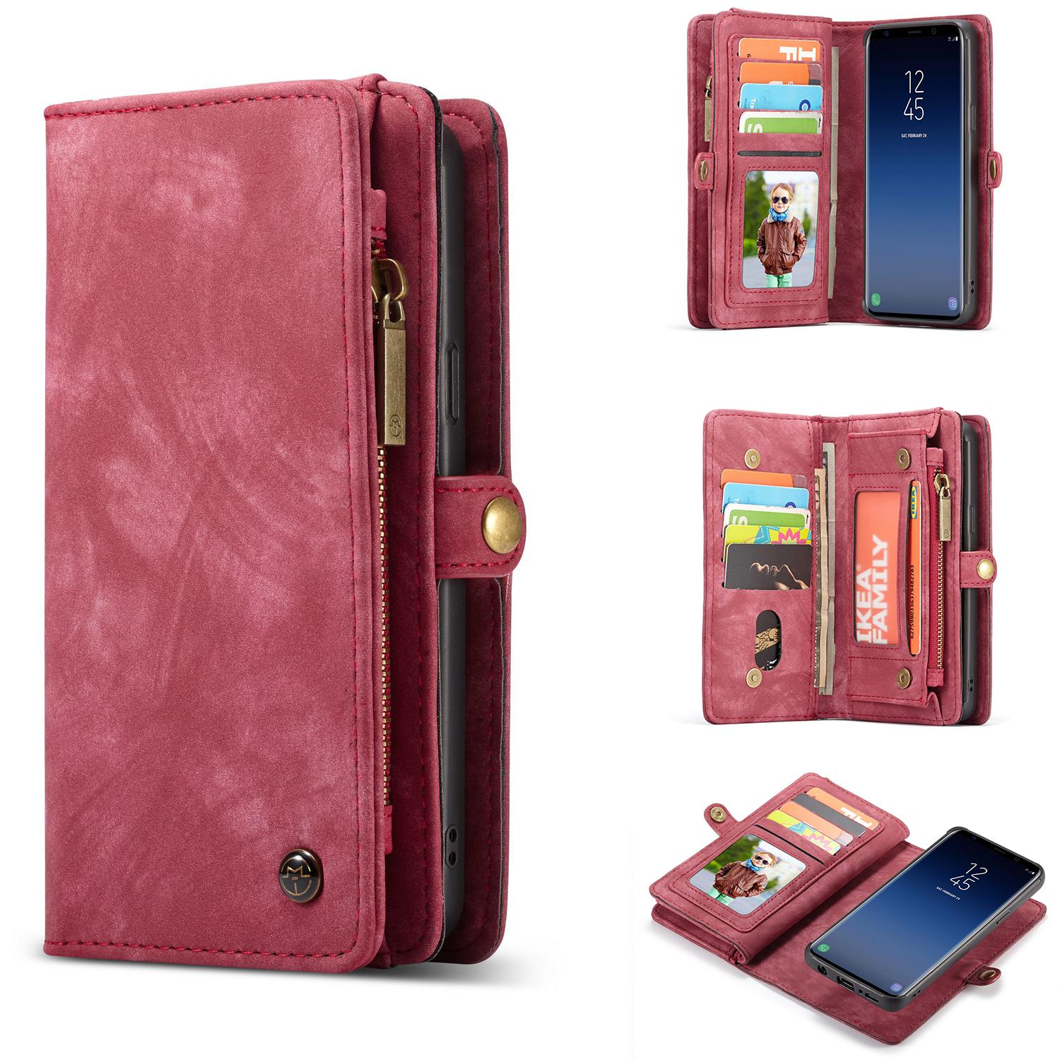Samsung Galaxy S9 Plus Multi-slot Wallet Case Red