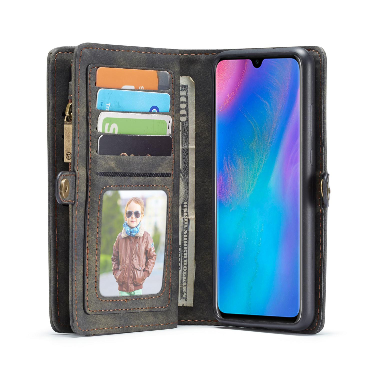 Huawei P30 Multi-slot Wallet Case Grey