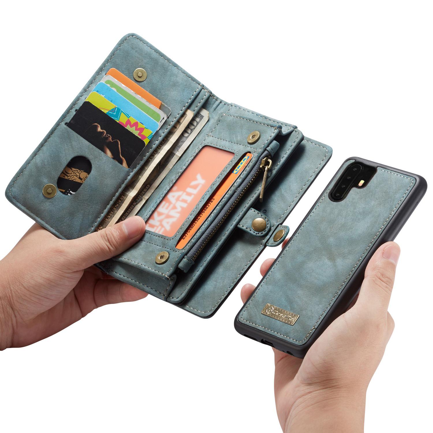 Huawei P30 Pro Multi-slot Wallet Case Blue