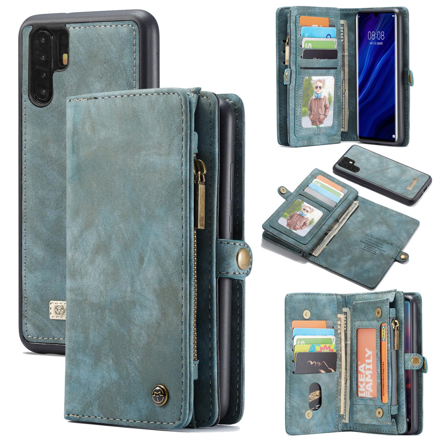 Huawei P30 Pro Multi-slot Wallet Case Blue