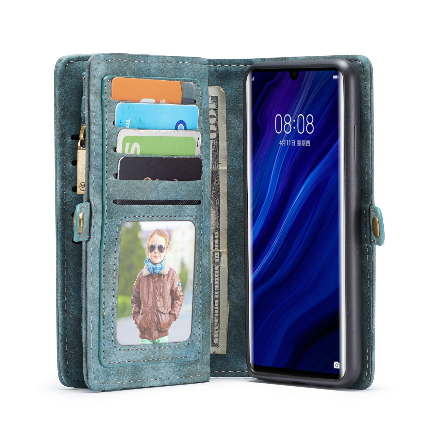 Huawei P30 Pro Multi-slot Wallet Case Blue