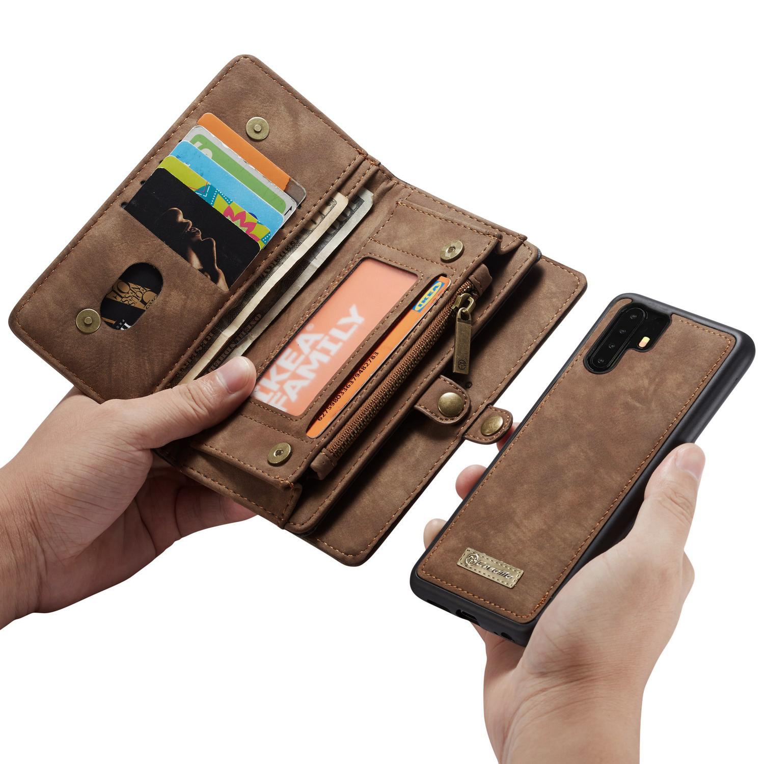 Huawei P30 Pro Multi-slot Wallet Case Brown