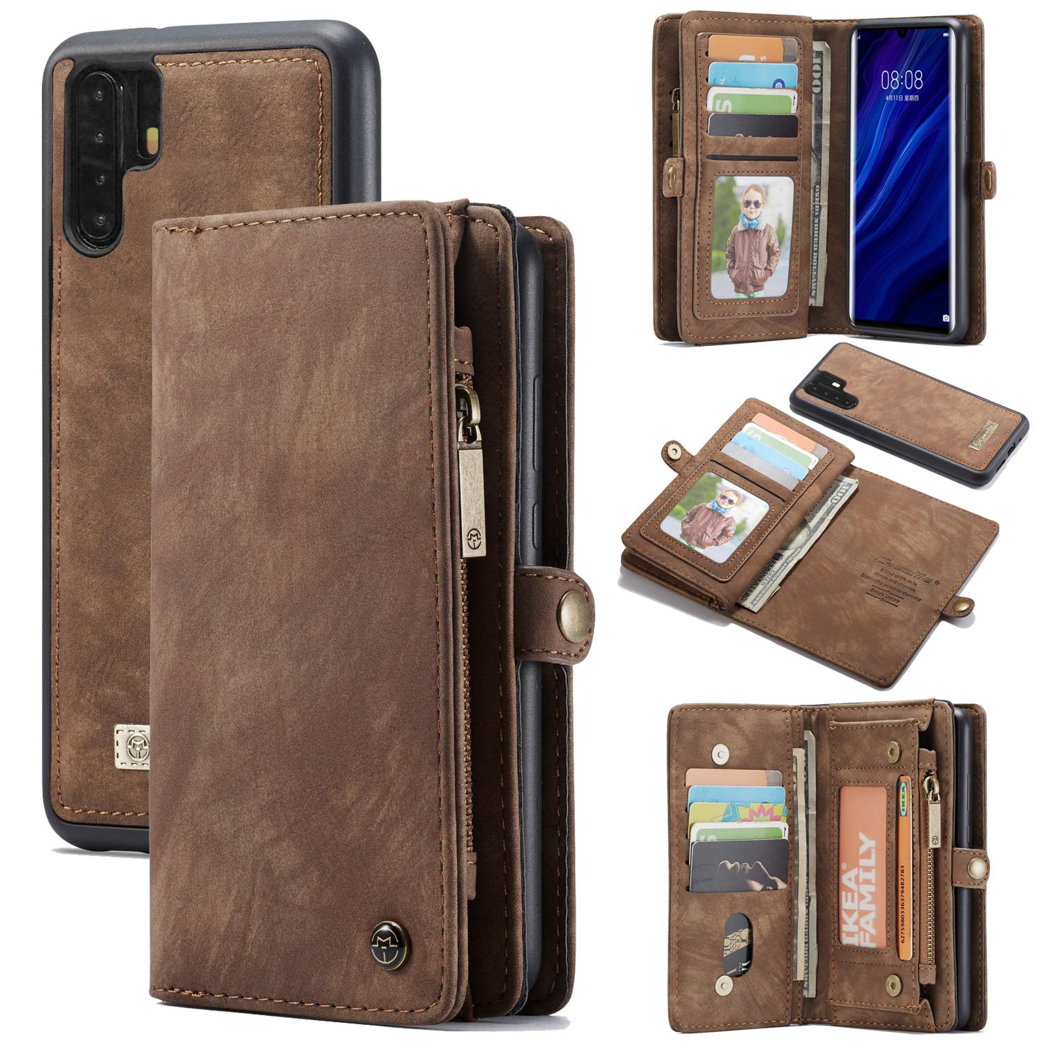 Huawei P30 Pro Multi-slot Wallet Case Brown