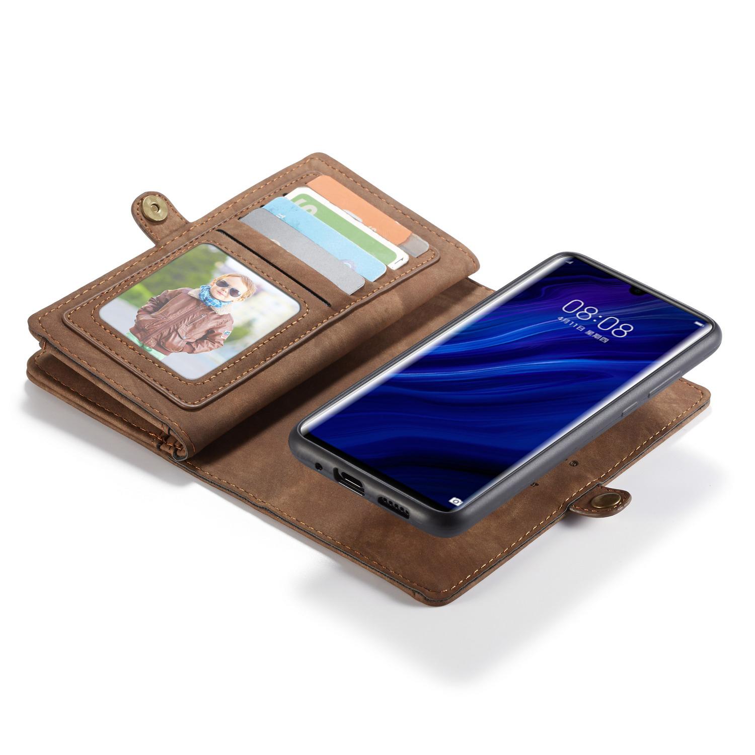 Huawei P30 Pro Multi-slot Wallet Case Brown