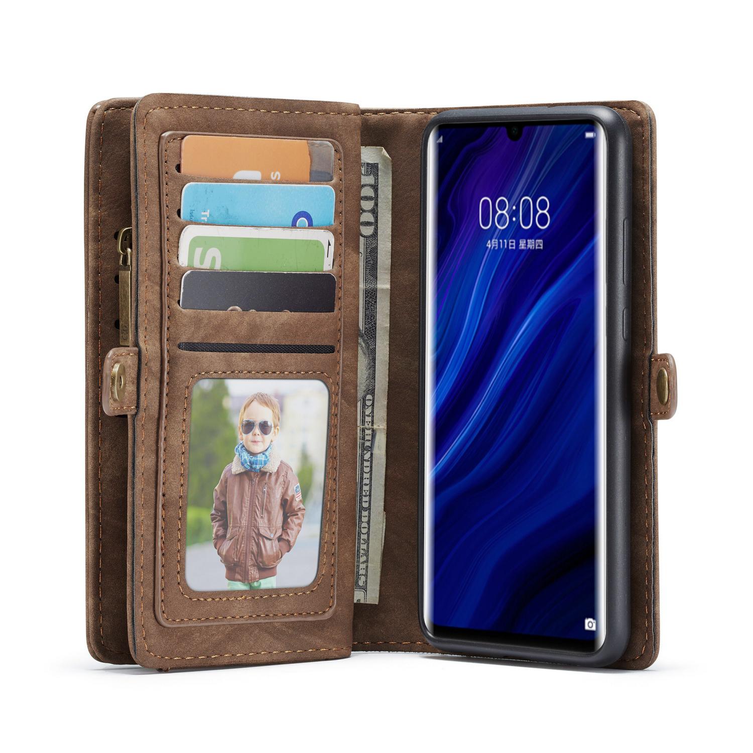 Huawei P30 Pro Multi-slot Wallet Case Brown