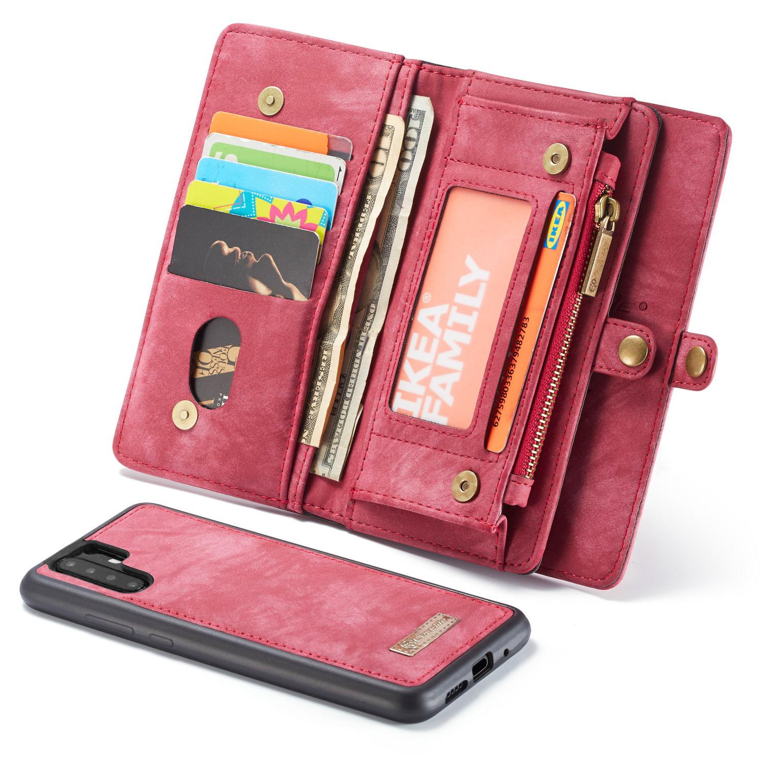 Huawei P30 Pro Multi-slot Wallet Case Red