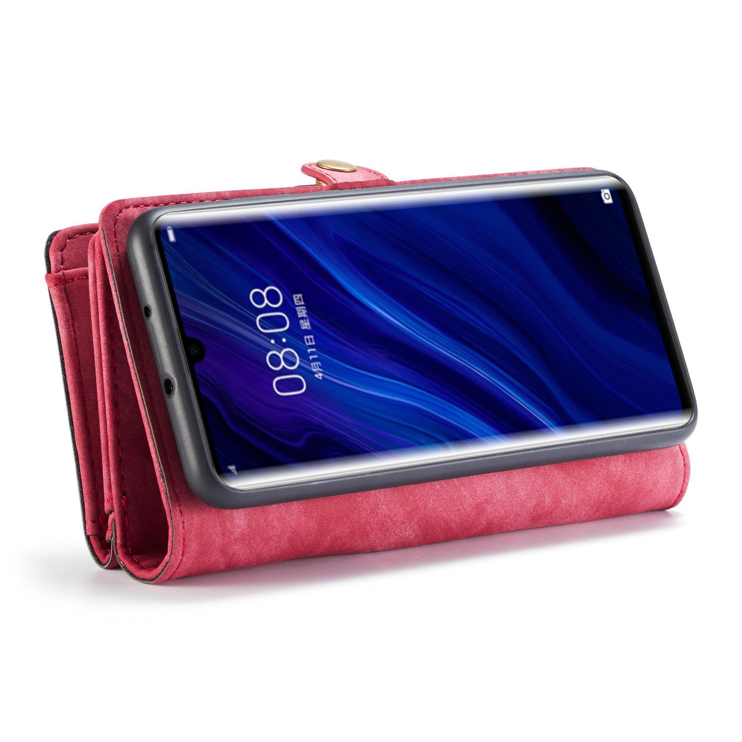 Huawei P30 Pro Multi-slot Wallet Case Red