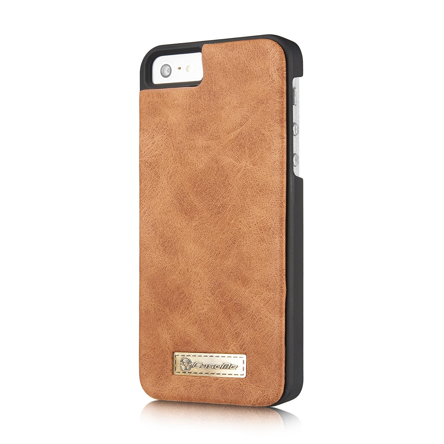 iPhone 5/5S/SE Multi-slot Wallet Case Brown