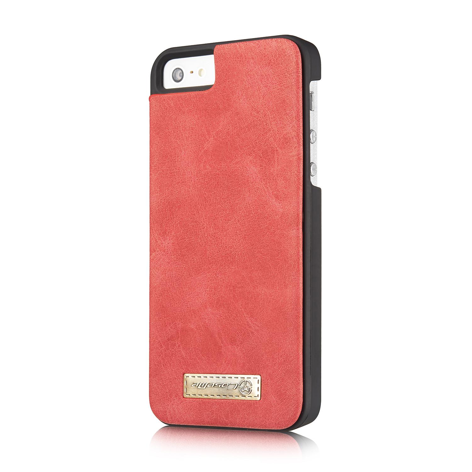 iPhone 5/5S/SE Multi-slot Wallet Case Red