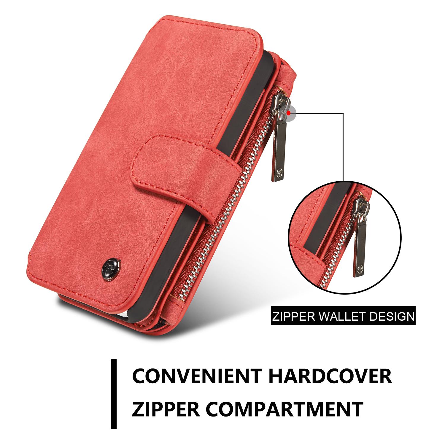 Apple iPhone 5/5S/SE Multi-slot Wallet Case Red