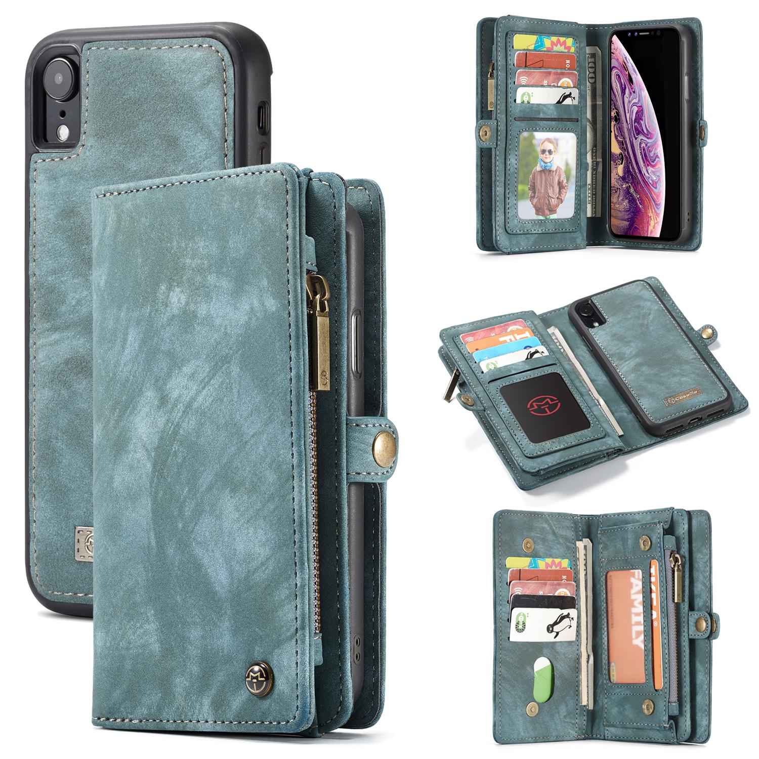 iPhone Xr Multi-slot Wallet Case Blue
