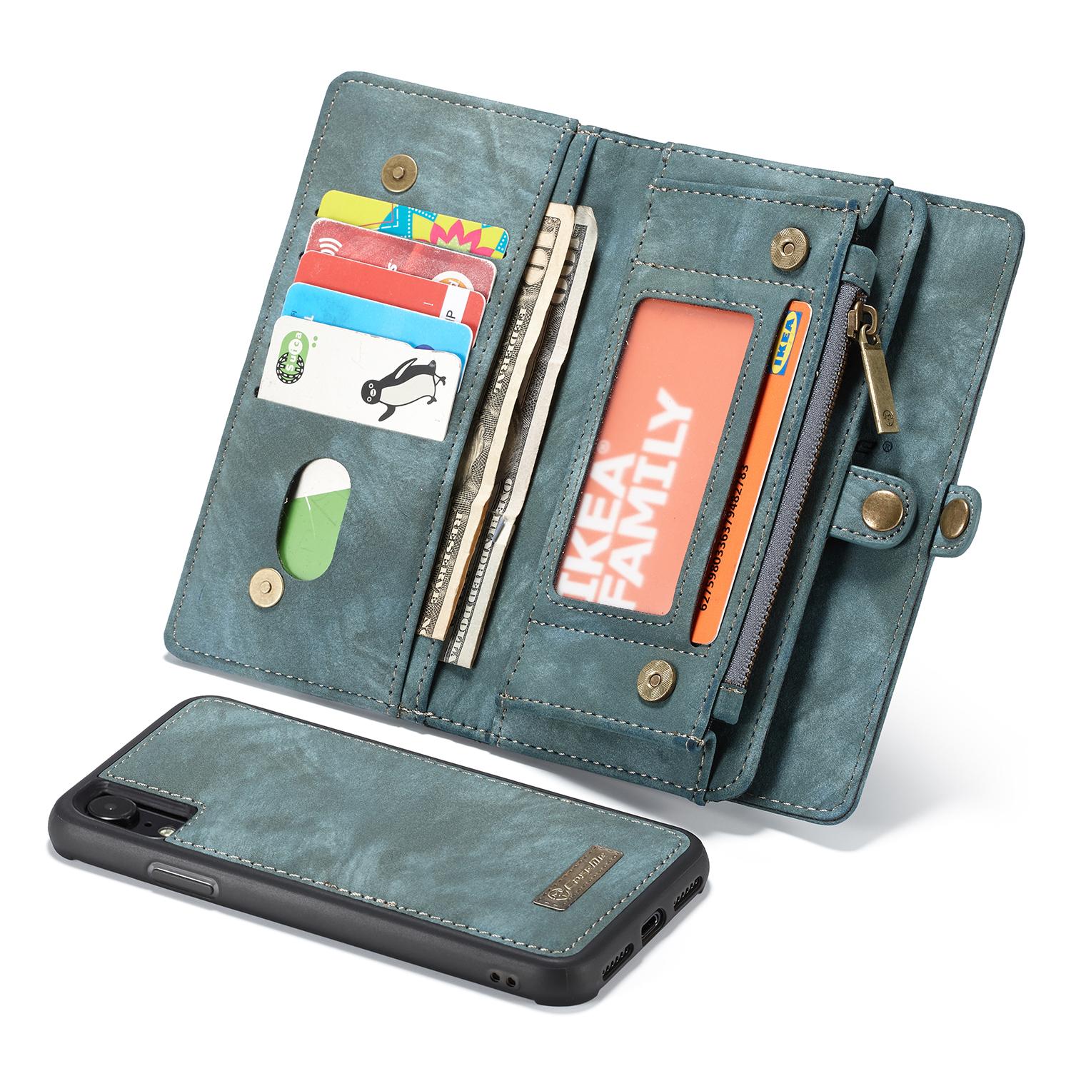 iPhone Xr Multi-slot Wallet Case Blue