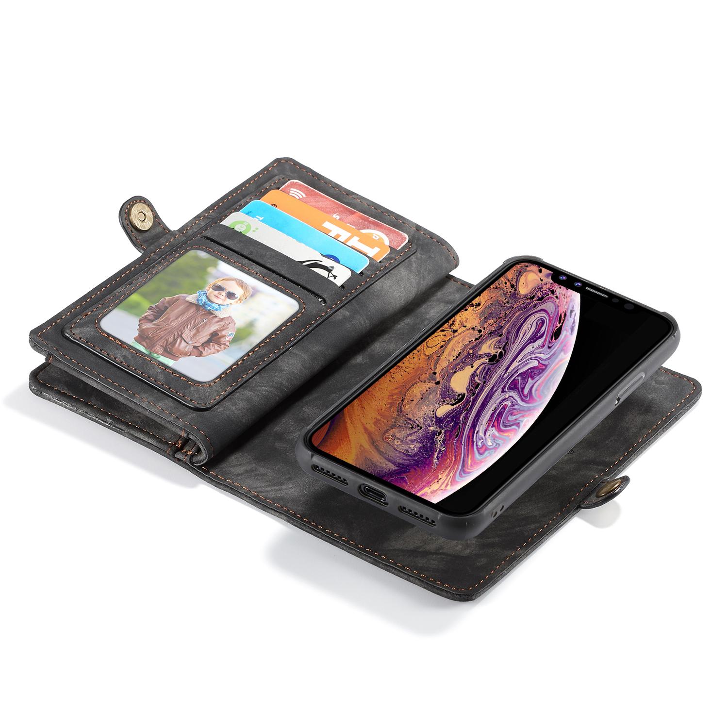 iPhone Xs Max Multi-slot Wallet Case Grey