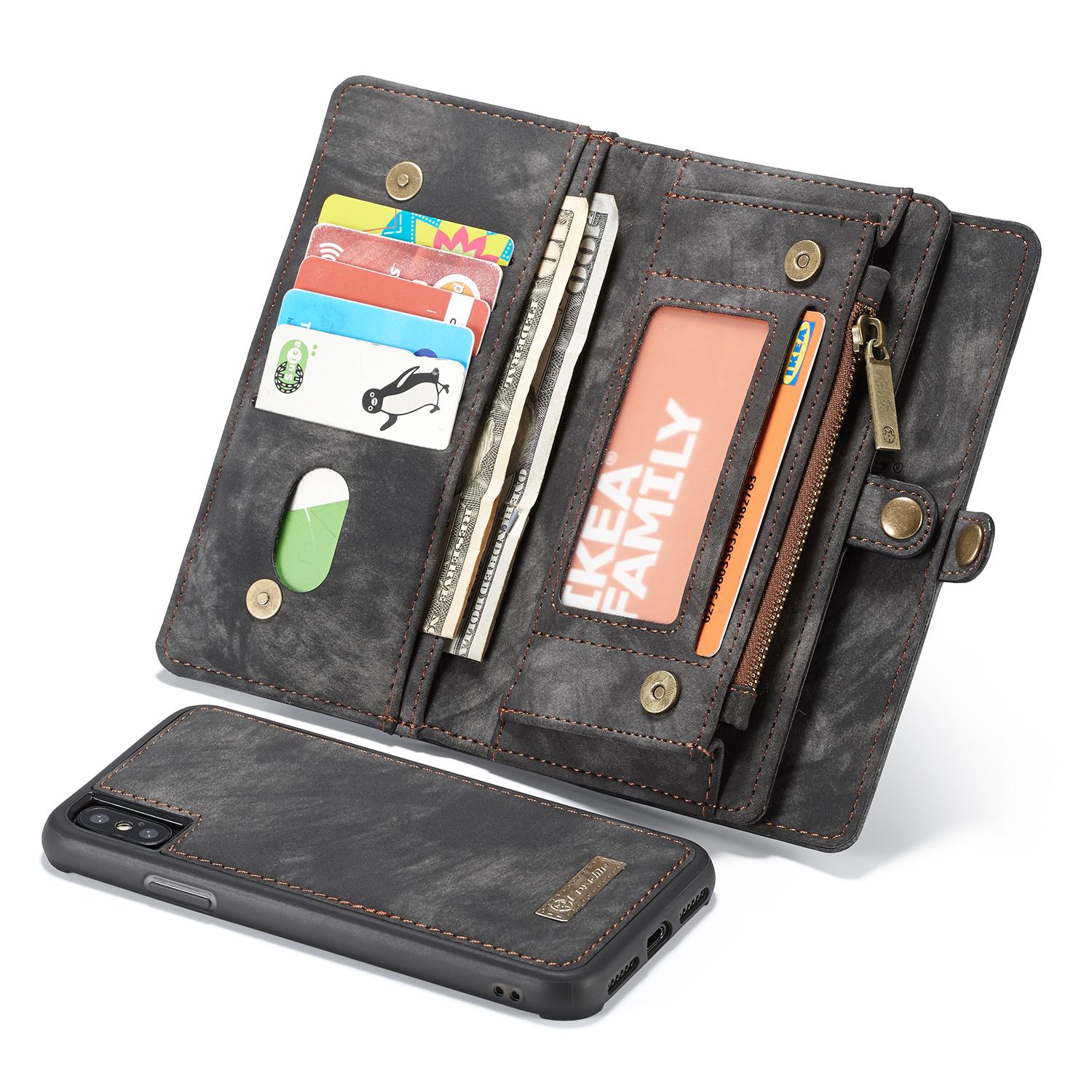 iPhone Xs Max Multi-slot Wallet Case Grey