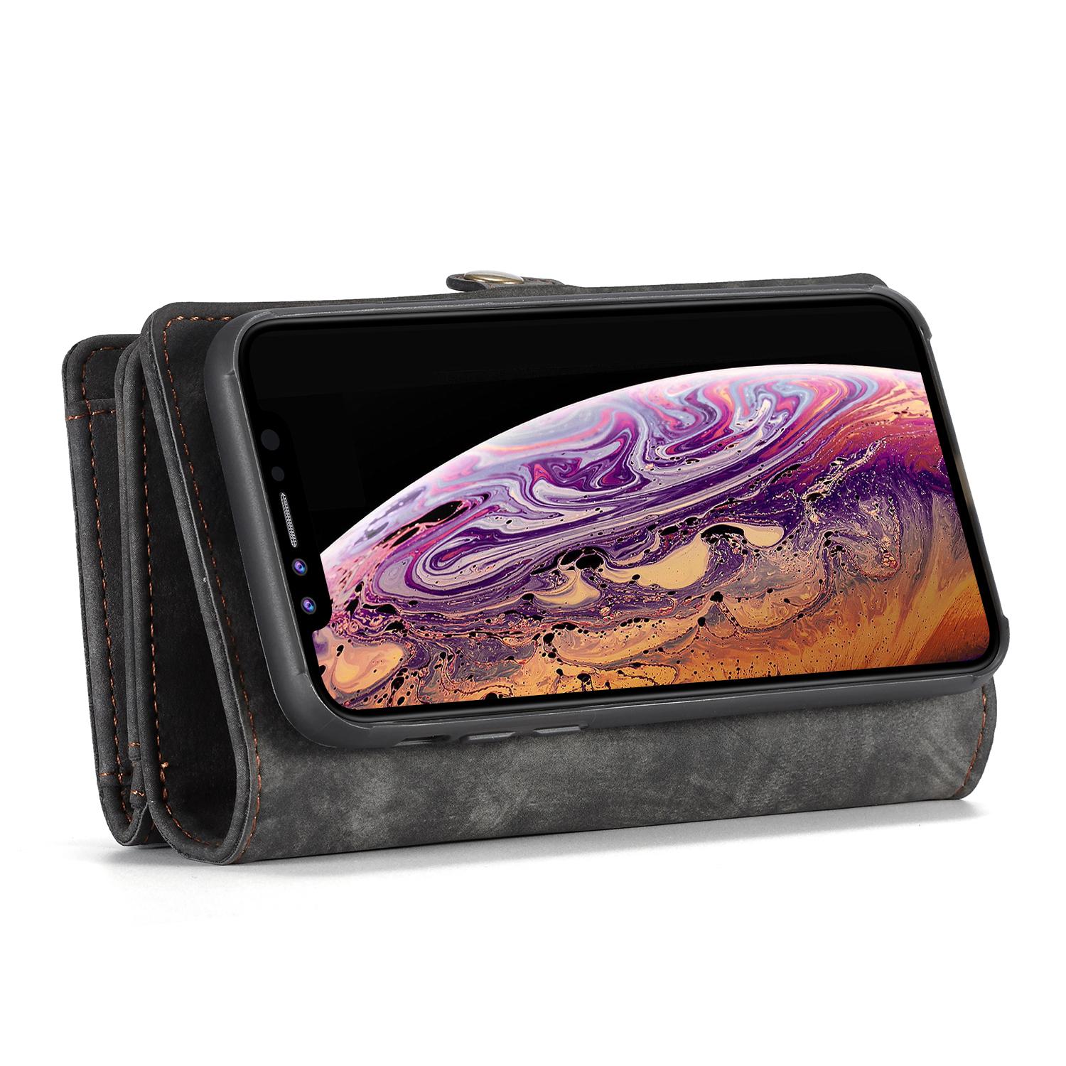 iPhone Xs Max Multi-slot Wallet Case Grey