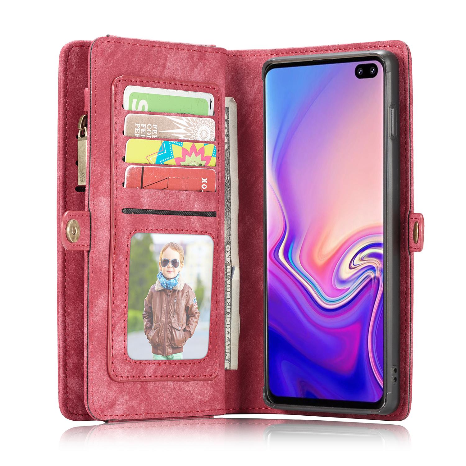 Samsung Galaxy S10 Multi-slot Wallet Case Red