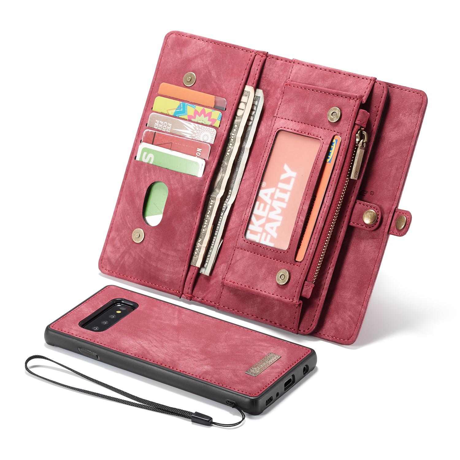 Samsung Galaxy S10 Multi-slot Wallet Case Red