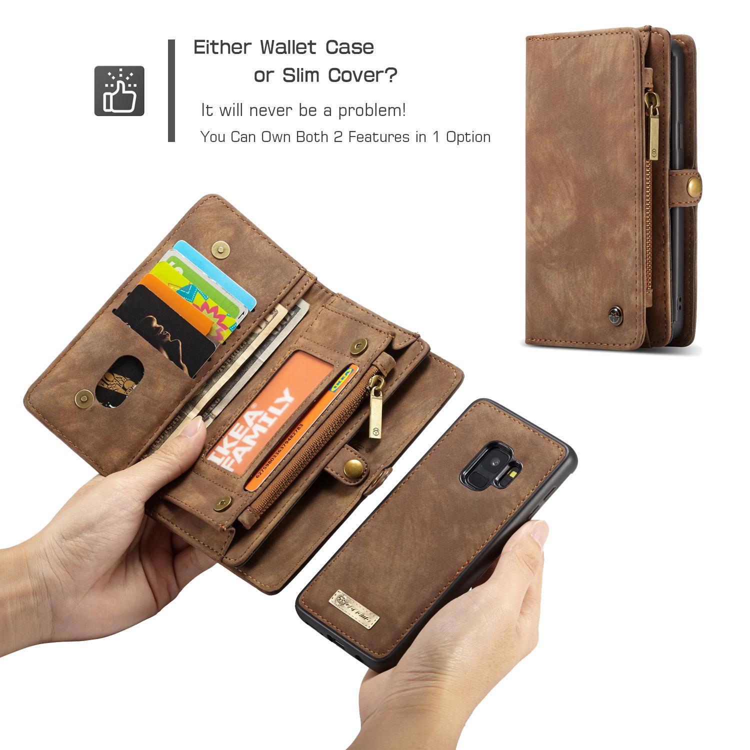 Samsung Galaxy S9 Multi-slot Wallet Case Brown
