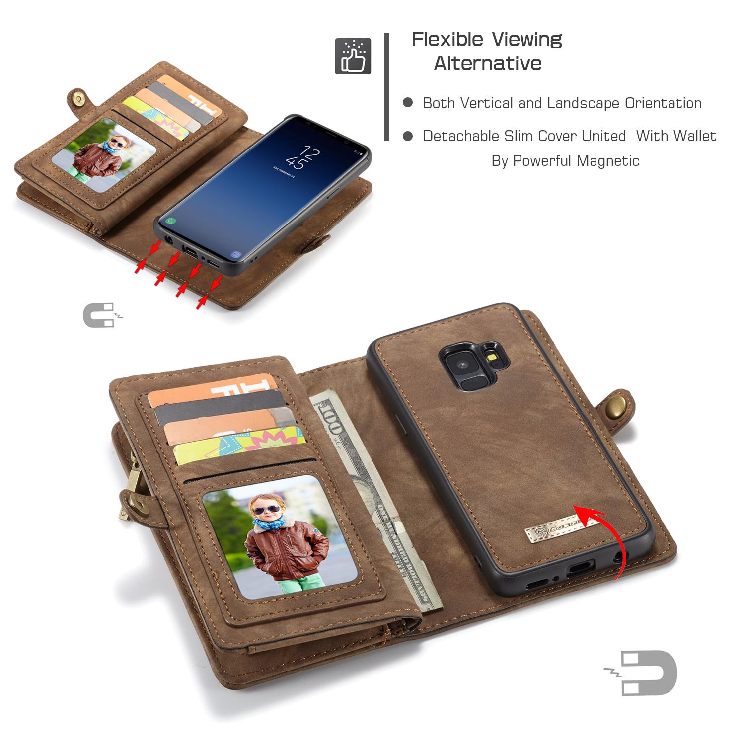 Samsung Galaxy S9 Multi-slot Wallet Case Brown