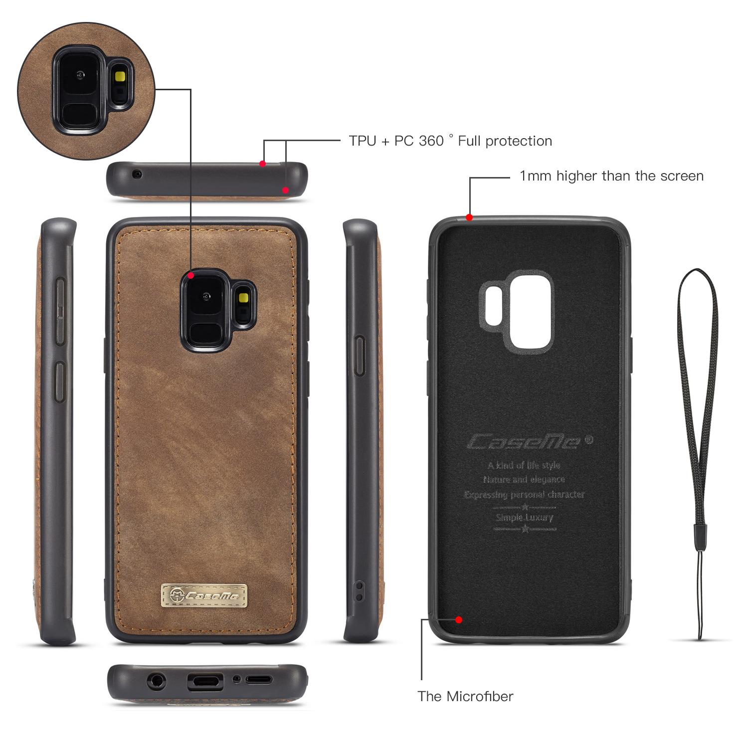 Samsung Galaxy S9 Multi-slot Wallet Case Brown