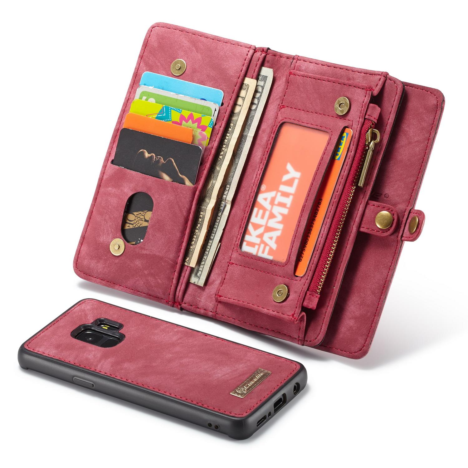 Samsung Galaxy S9 Multi-slot Wallet Case Red