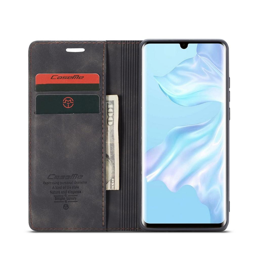 Huawei P30 Pro Slim Wallet Case Black