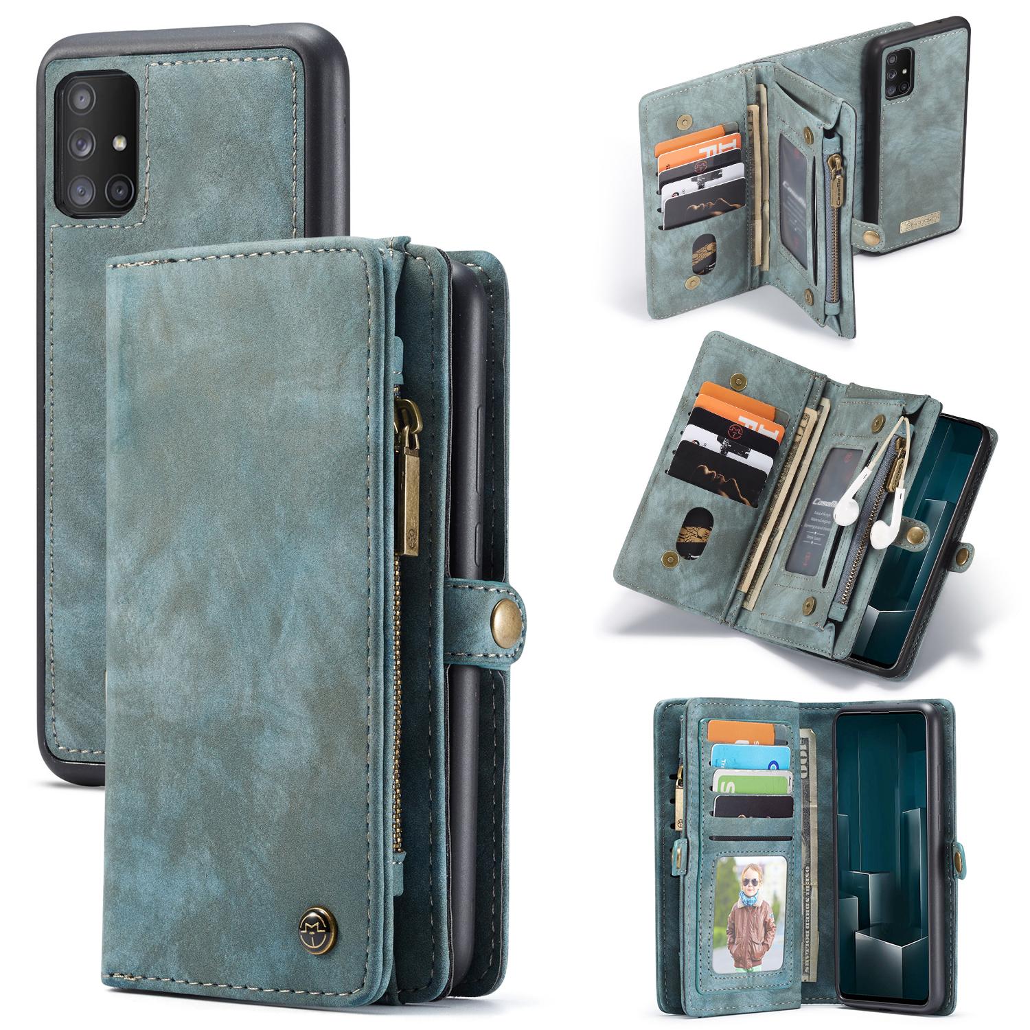 Samsung Galaxy A51 Multi-slot Wallet Case Blue