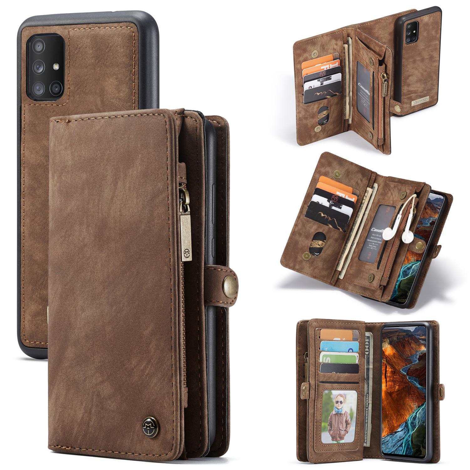 Samsung Galaxy A51 Multi-slot Wallet Case Brown