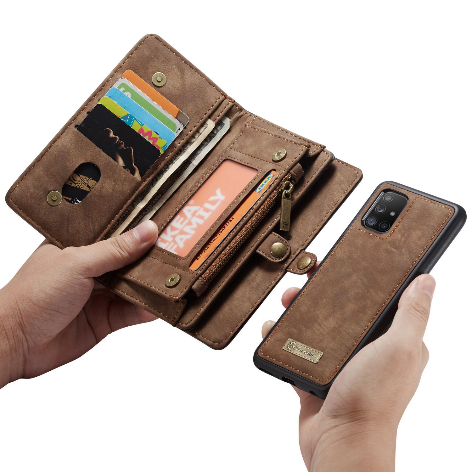 Samsung Galaxy A51 Multi-slot Wallet Case Brown