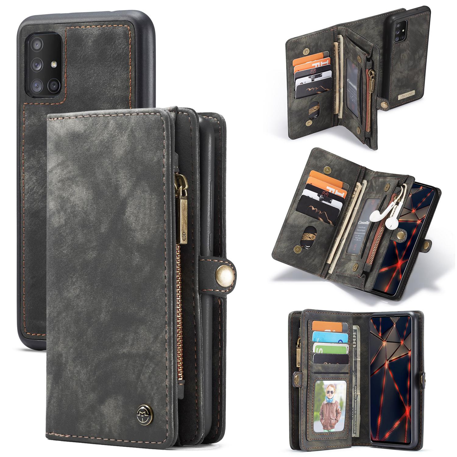 Samsung Galaxy A51 Multi-slot Wallet Case Grey