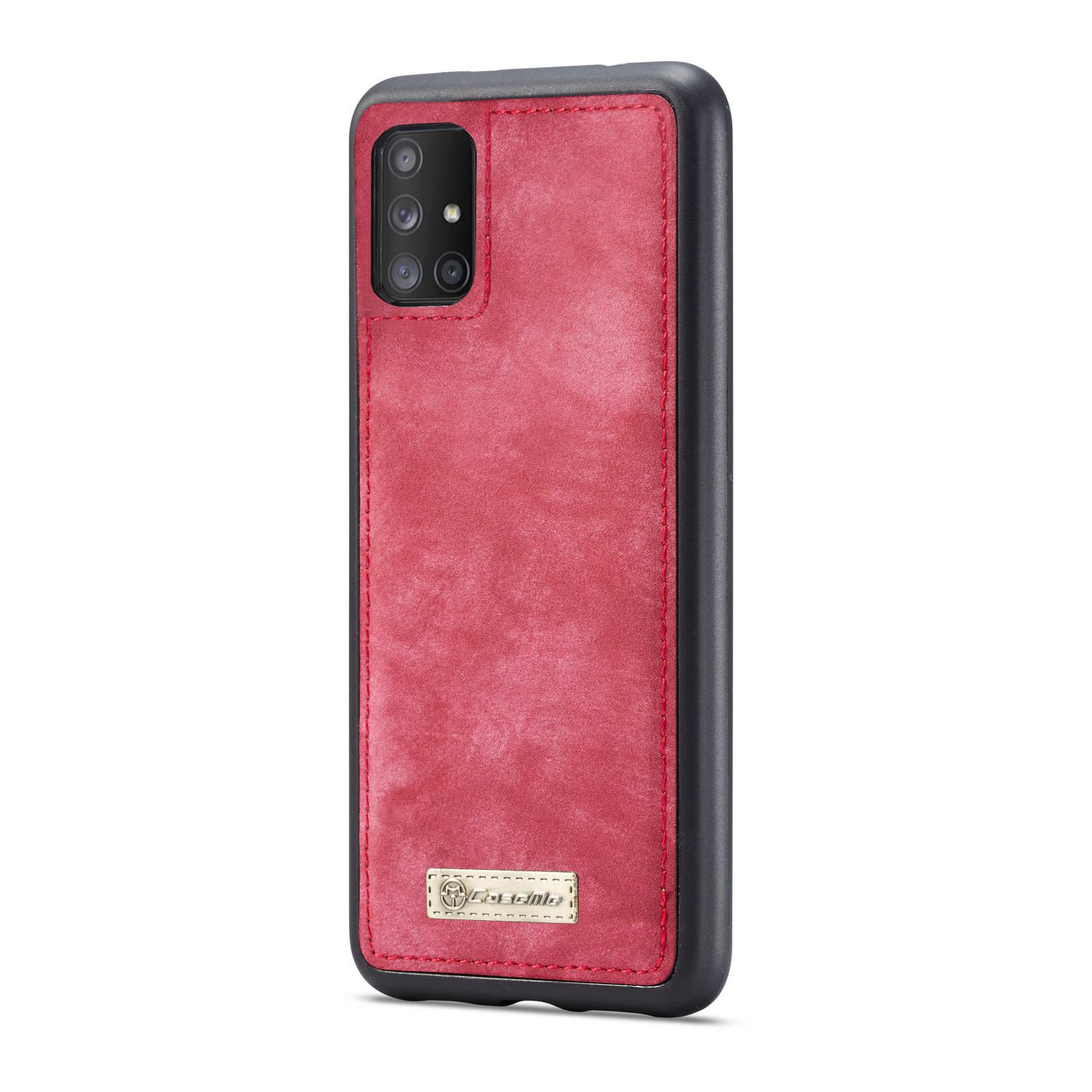 Samsung Galaxy A51 Multi-slot Wallet Case Red
