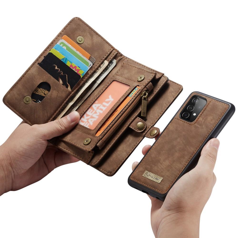 Samsung Galaxy A52 5G Multi-slot Wallet Case Brown