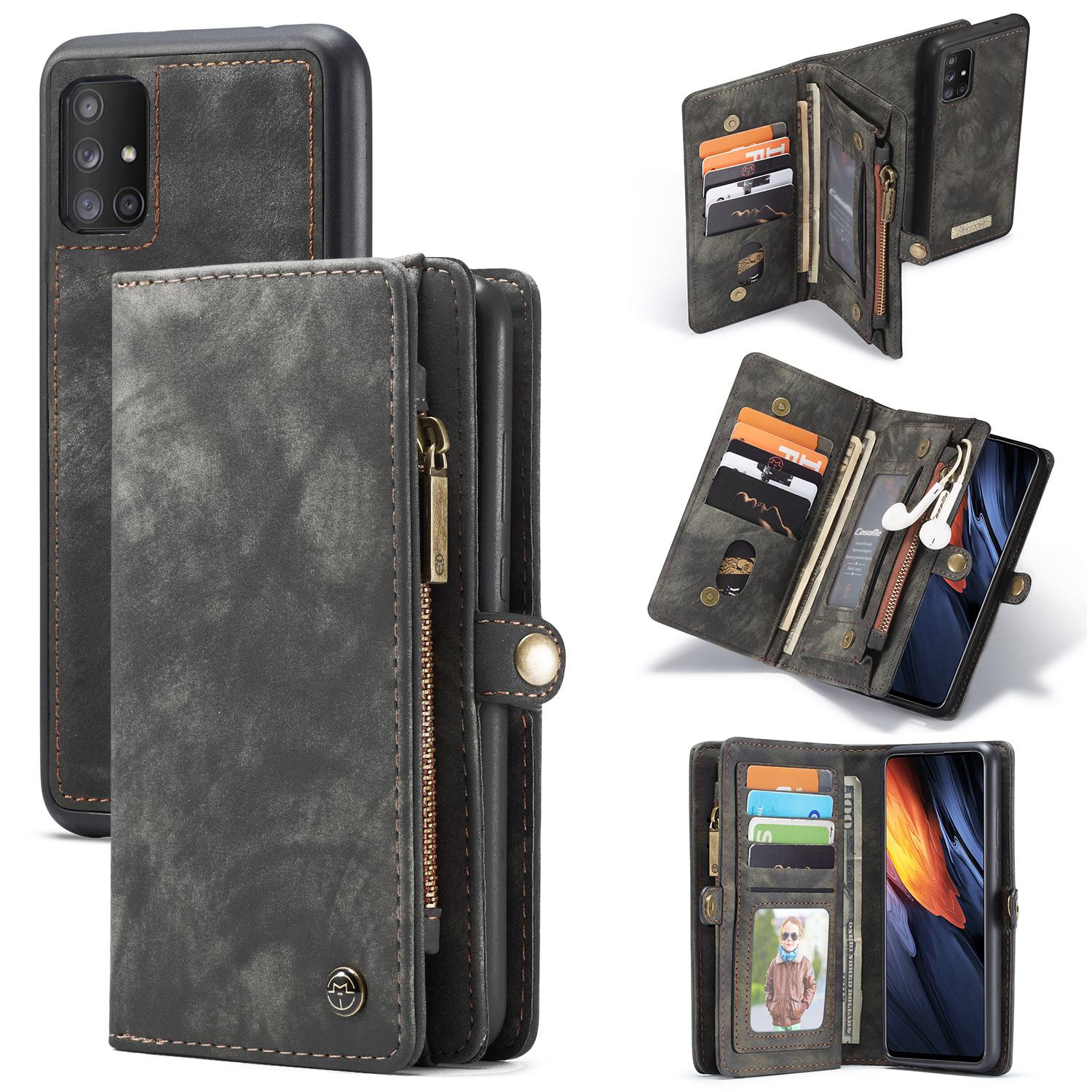 Samsung Galaxy A71 Multi-slot Wallet Case Grey