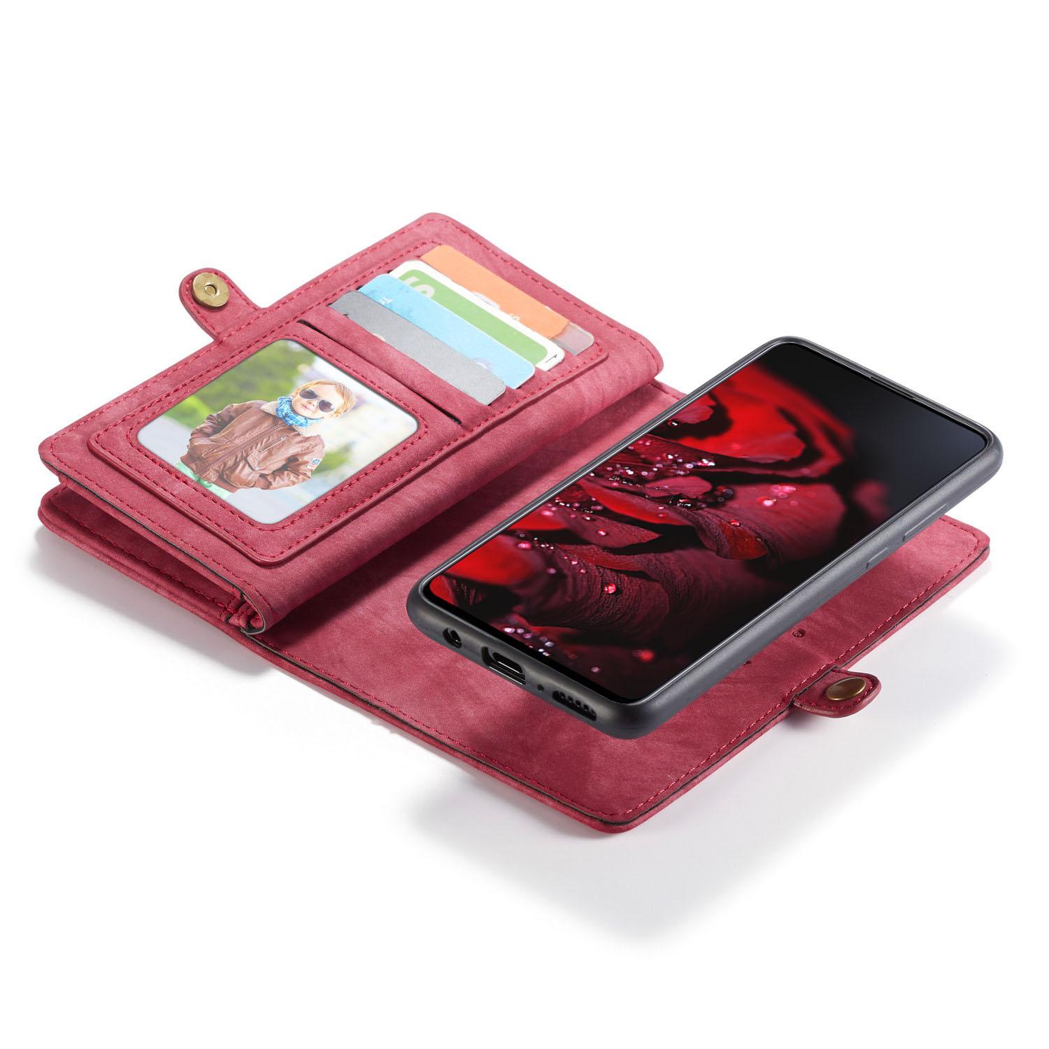 Samsung Galaxy A71 Multi-slot Wallet Case Red