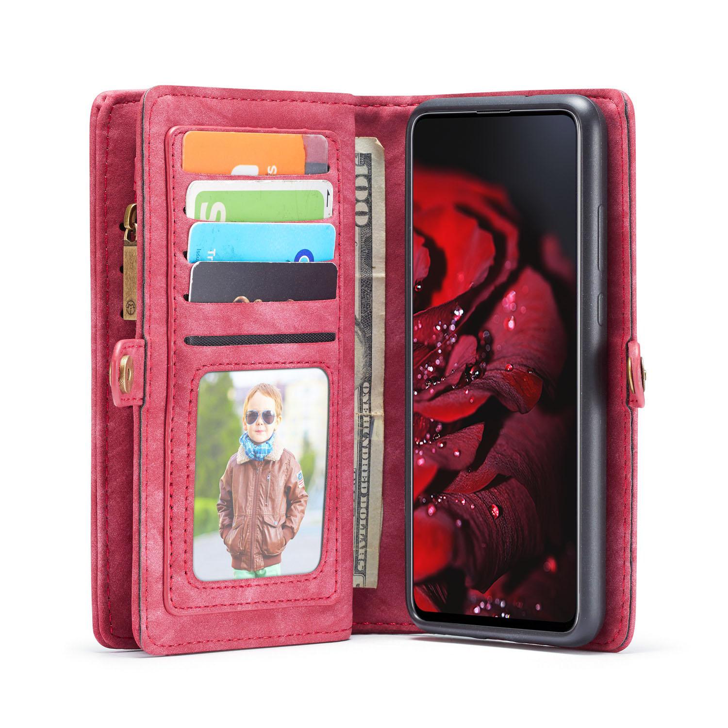 Samsung Galaxy A71 Multi-slot Wallet Case Red