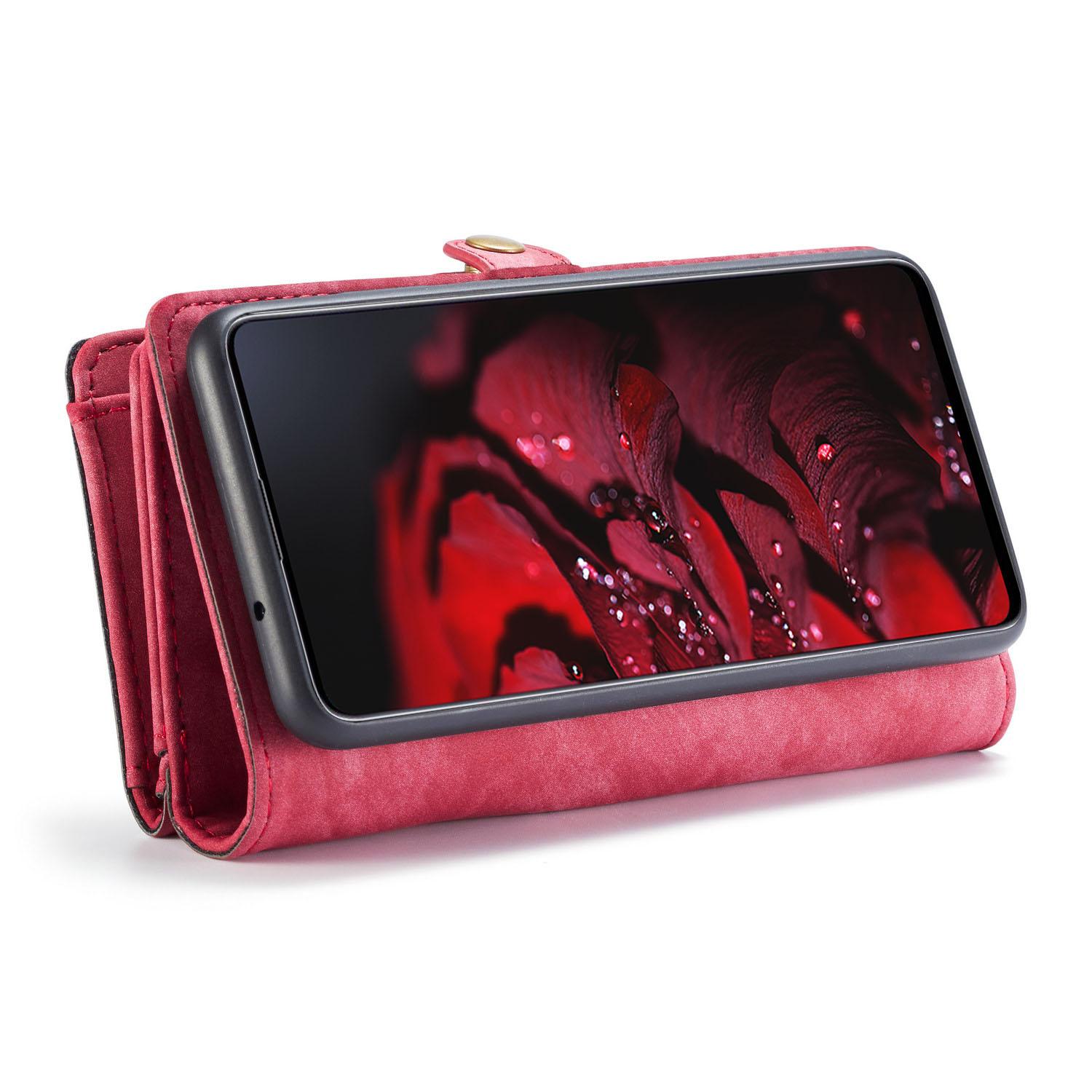 Samsung Galaxy A71 Multi-slot Wallet Case Red