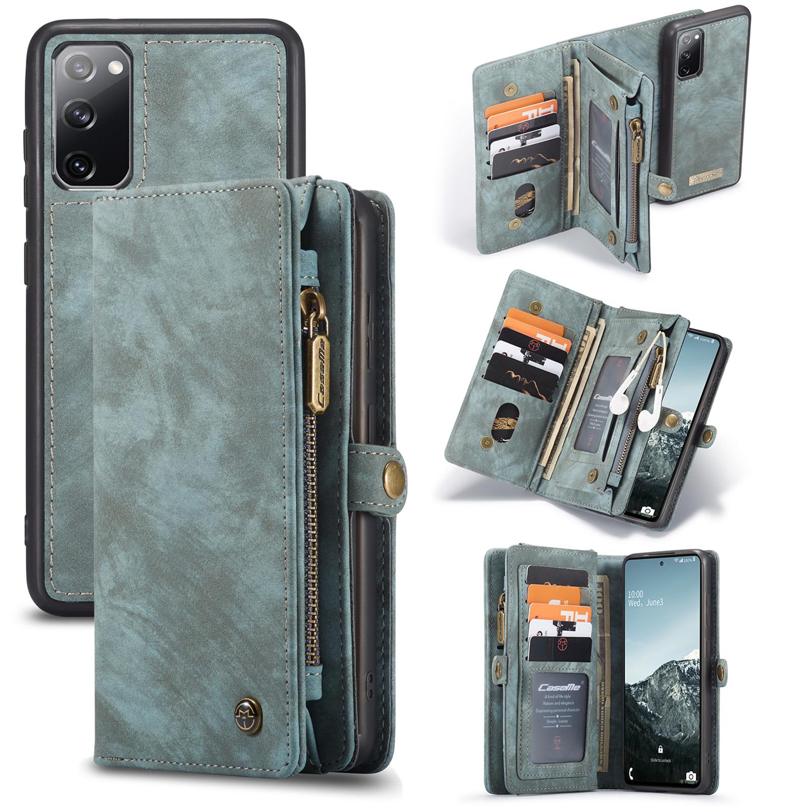 Samsung Galaxy S20 FE Multi-slot Wallet Case Blue