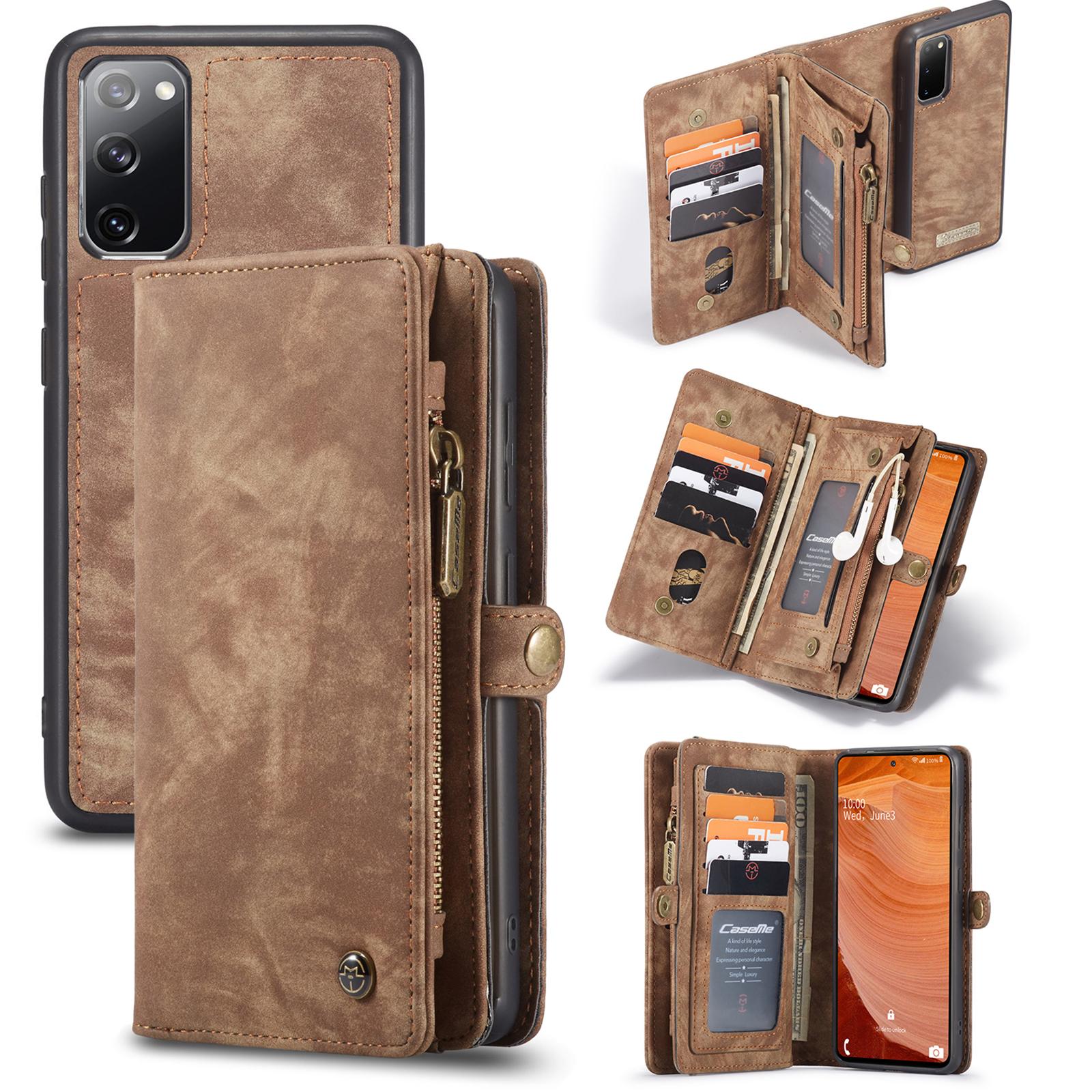 Samsung Galaxy S20 FE Multi-slot Wallet Case Brown