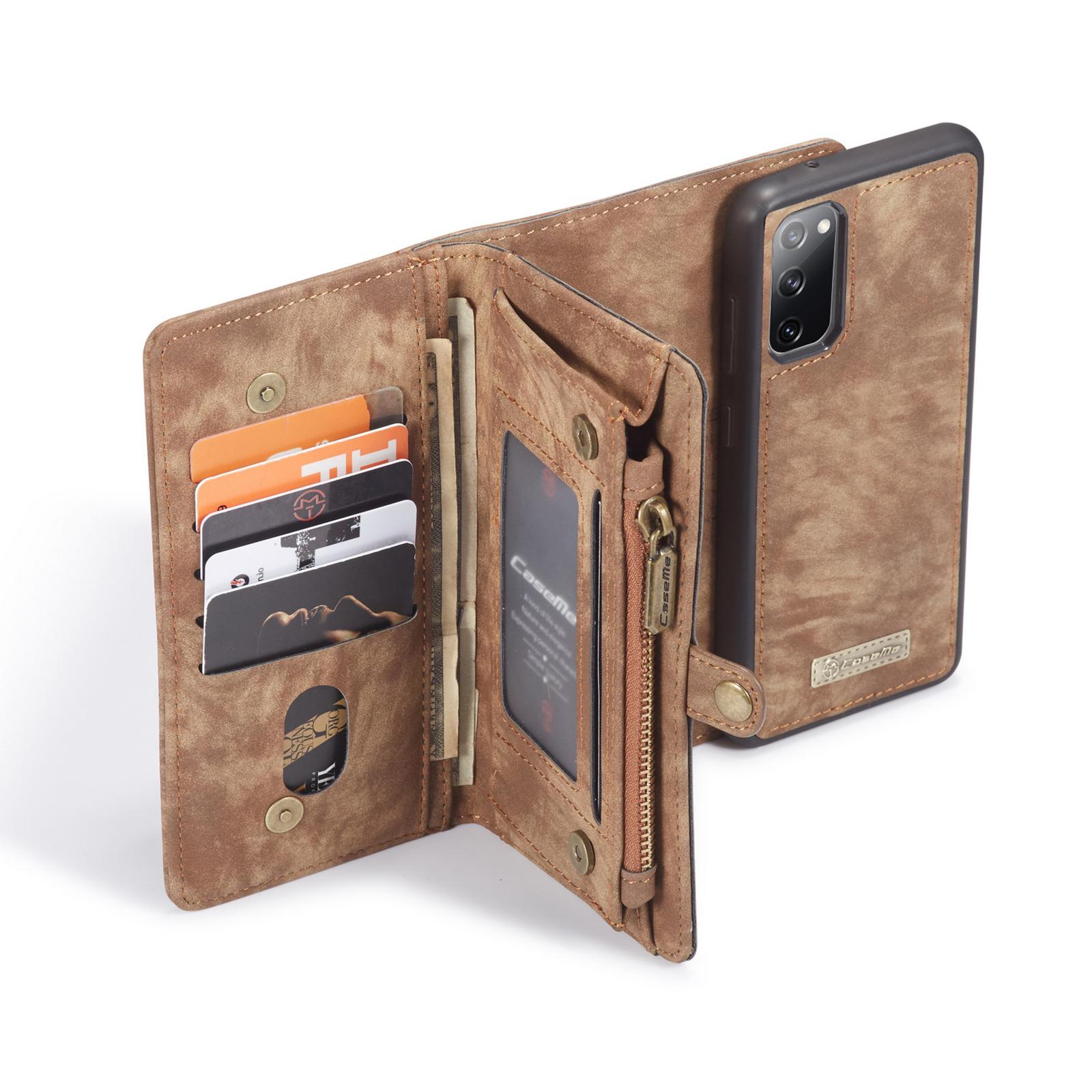 Samsung Galaxy S20 FE Multi-slot Wallet Case Brown