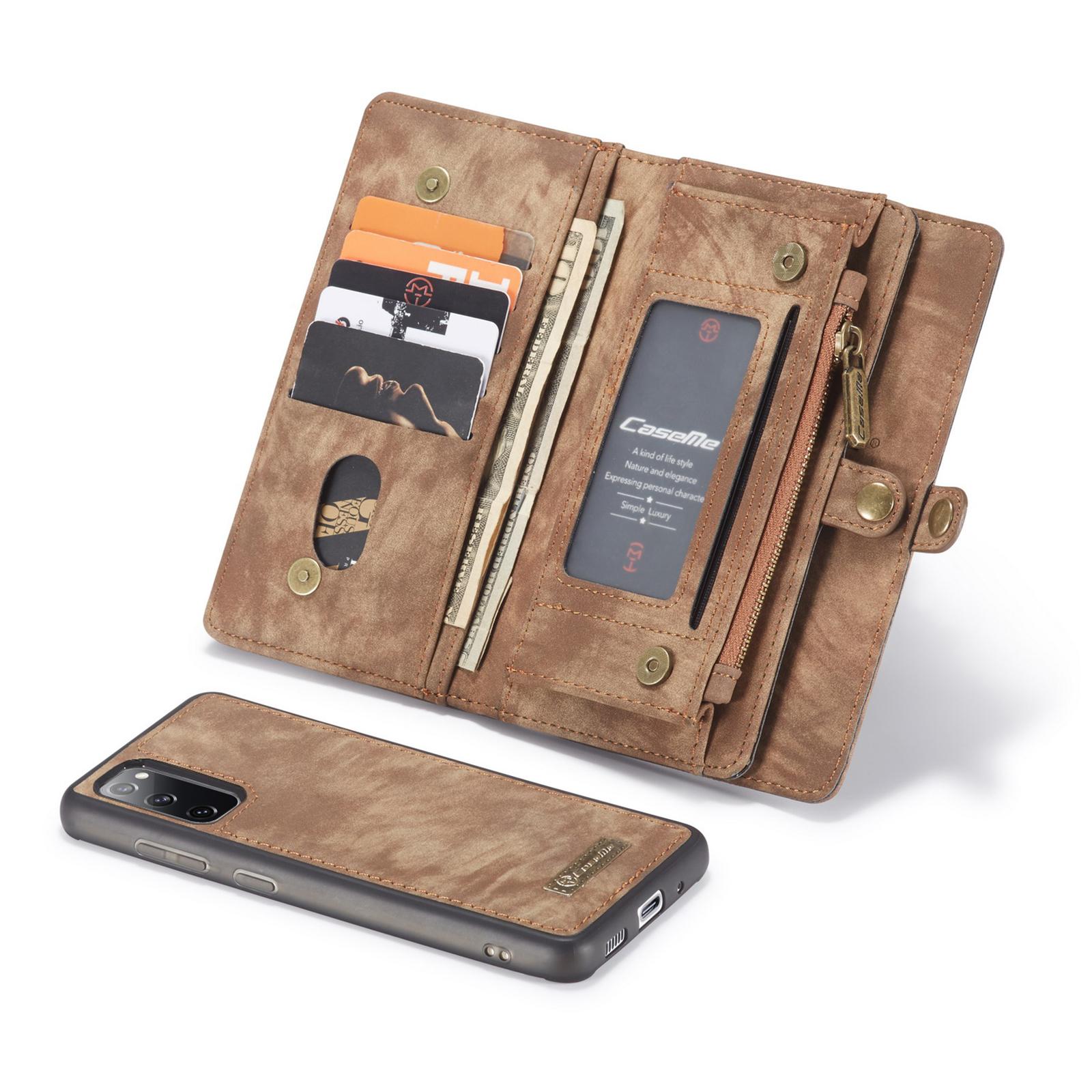 Samsung Galaxy S20 FE Multi-slot Wallet Case Brown