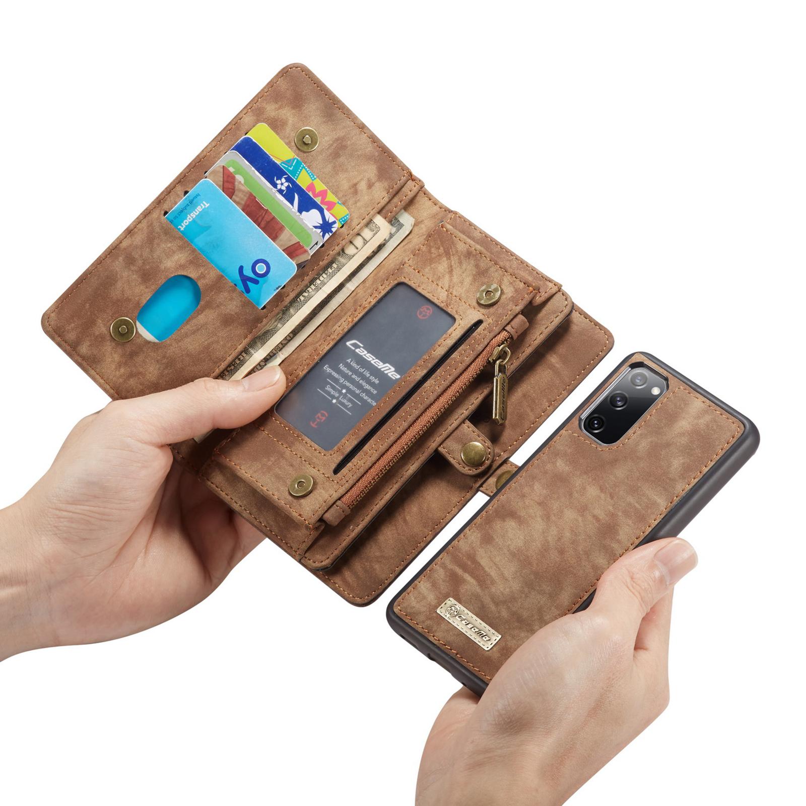 Samsung Galaxy S20 FE Multi-slot Wallet Case Brown