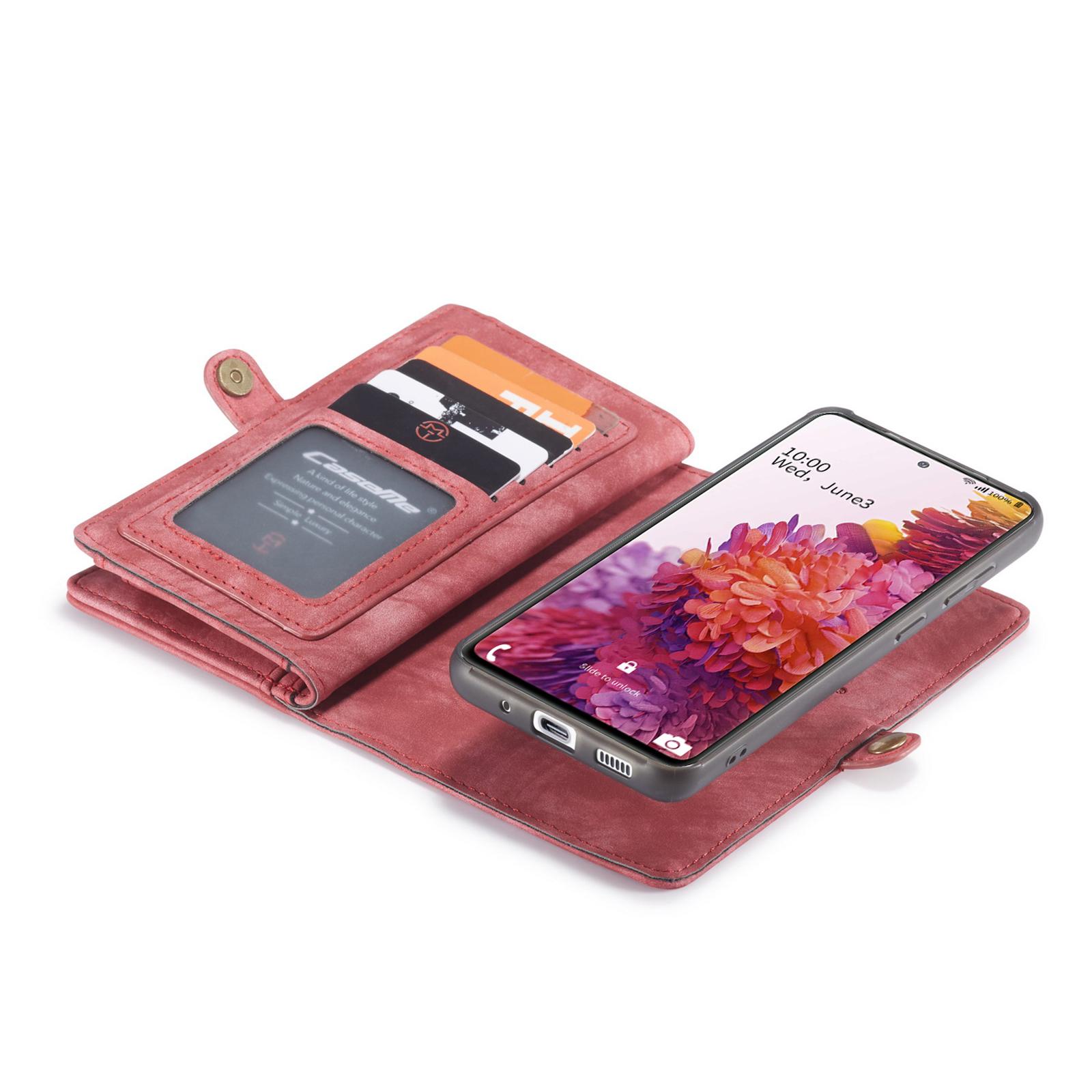 Samsung Galaxy S20 FE Multi-slot Wallet Case Red